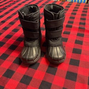 Place Black Kids Rain & Snow Boots
